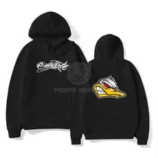 Moletom Moletom Blusa de Frio Osascorte 244 Pato Raivoso Moto Motoqueiro Casaco Agasalho