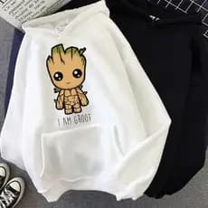 Blusa Moletom Baby Groot Canguru Com Capuz Envio Imediato A Pronta Entrega!