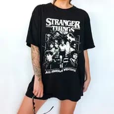 Camiseta Camisa Unissex Algodão Stranger Things