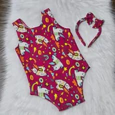 Maiô SUNSET Infantil Estampado - Biquíni Infantil Moda Praia (6 meses a 11 anos)