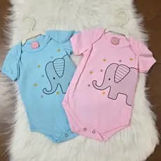 Body para Bebês de 0 a 3 Meses - Cores variadas - Roupa de bebê
