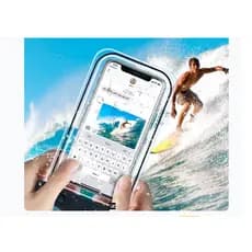 Bolsa Case Prova D’Água para Celular Universal Impermeável – Preta Transparente Piscina Viagens
