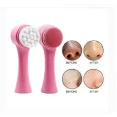 Esponja  de Limpeza Facial Escova Massageadora 2 em 1 Esfoliante  de rosto