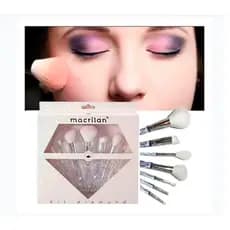 Kit pincel para maquiagem 7 Pincéis Profissionais Maquiagem Diamond Macrilan Ed003