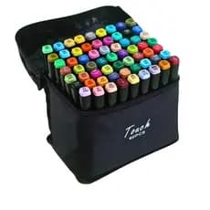 Maleta De Canetinhas Coloridas 60 Cores Para Desenho Marcador Profissional e Escolar
