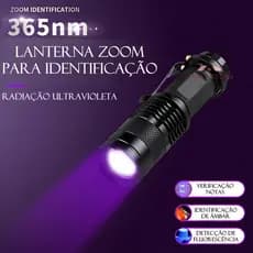 Lanterna Uv Verificação Notas Detecção De Agente Fluorescent