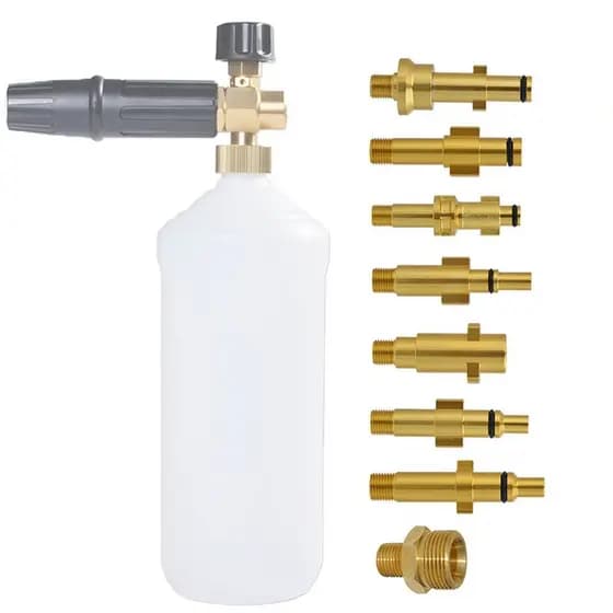 Adaptador De Metal Bocal De Espuma Gerador Pistola De Alta Pressão Lavador De Sabão Para Nilfisk Karcher Huter Elitech L