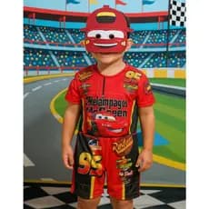 FANTASIA INFANTIL RELÂMPAGO MCQUEEN MENINOS ANIVERÁRIOS FESTAS CARNAVAL