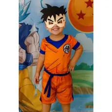FANTASIA INFANTIL MACACÃO  GOKU MENINOS ANIVERÁRIOS FESTAS CARNAVAL