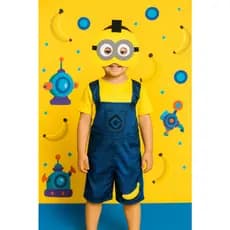 FANTASIA INFANTIL MINIONS MACACÃO MENINOS ANIVERÁRIOS FESTAS CARNAVAL