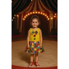 FANTASIA INFANTIL PALHACINHA MENINAS ANIVERÁRIOS FESTAS CARNAVAL
