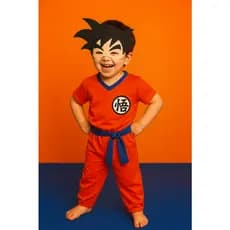 FANTASIA INFANTIL CONJUNTO GOKU MENINOS ANIVERÁRIOS FESTAS CARNAVAL