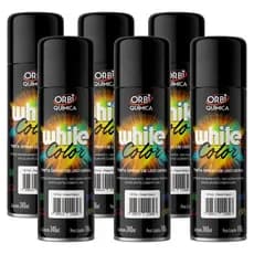 Tinta Spray Orbi 340ml Preto Fosco Uso Geral - 06 Unidades