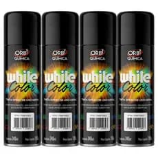 Tinta Spray Orbi 340ml Preto Fosco Uso Geral - 04 Unidades
