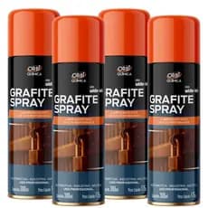 Kit 4 Grafites Em Pó Lubrificante Seco Spray Orbi Uso Geral