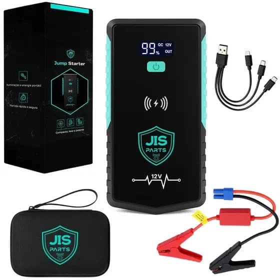 Auxiliar De Partida Bateria Portátil Multifuncional Emergência 1500a Carro Moto PowerBank