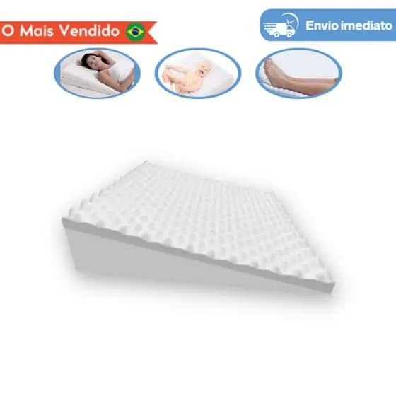 Travesseiro Anti-refluxo Adulto Bebê Rampa Berço Grávida Ativa Circulação Sanguínea Alivia Dor