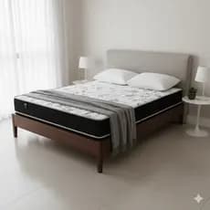 Colchão 100% Espuma CASAL D33 Ortopédico 1,88x1,38x12cm Durável A Vacuo - Premium