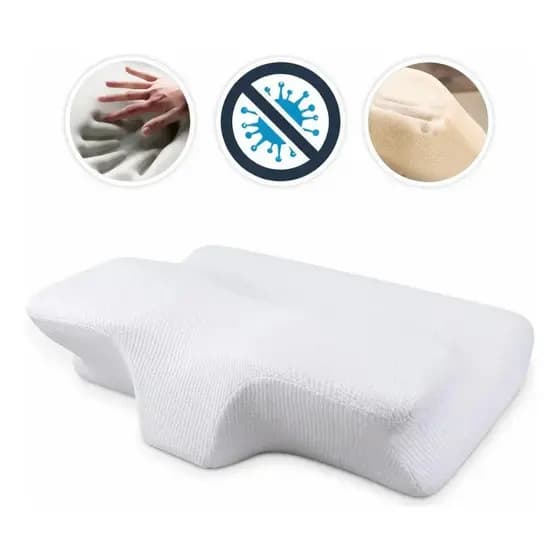 Travesseiro Cervical Ergonômico Borboleta Anatomico Espuma Viscoelastica  da Nasa Alto Conforto PREMIUM