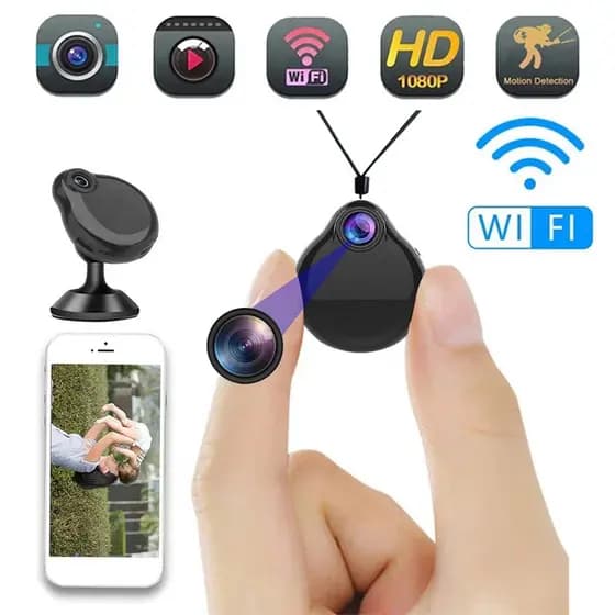 Mini Câmera Vestível 1080P Colar Pingente Mirco Gravador De Vídeo De Voz DV Remoto Com Movimento De Visão Noturna