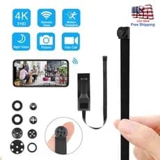 HD 1080P DIY Portátil 4K WiFi IP Mini Câmera De Detecção Movimento Visão Remota P2P Sem Fio Micro Filmadora Gravação Loo