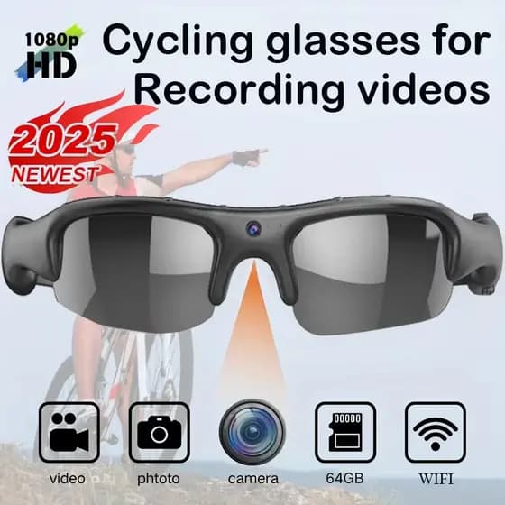 HD 1080P Óculos WIFI Câmera Ao Ar Livre Bicicleta Motocicleta Proteção De Segurança De Sol De Vídeo Lente Polarizada Esp