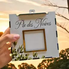 Caixa Pix dos Noivos Operação Lua de Mel MDF Branco | Não Personalizável