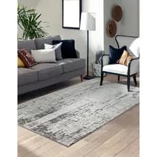 Tapete 2,00 m x 2,40 m Jolitex Linha Serenity Modelo Hush Prata Turco Importado