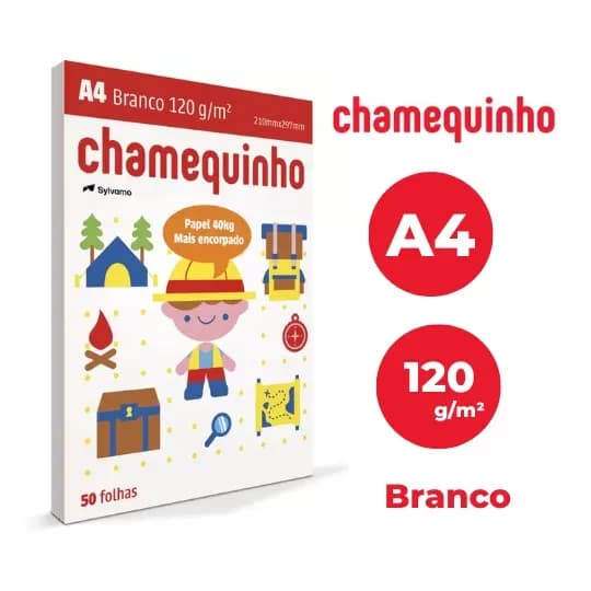 CHAMEQUINHO A4 120GRS CX 1250 FLS