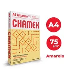 CHAMEX COLORS AMARELO A4 75GRS CX 5000 FLS