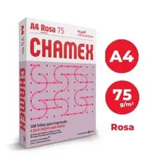 CHAMEX COLORS ROSA A4 75GRS CX 5000 FLS
