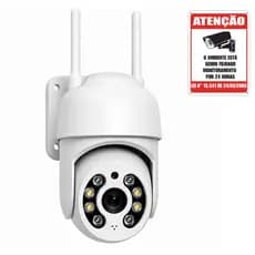 Câmera IP Wi-Fi Externa PTZ 330° com Visão Noturna, Áudio Bidirecional e Detecção de Movimento