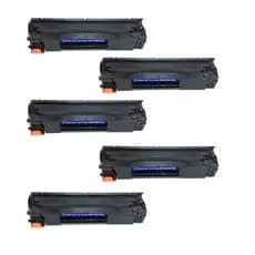 Kit 5x Toner Compatível CE285A CB435A CB436A CE278A Universal Novo para P1102w M1132 M1522n
