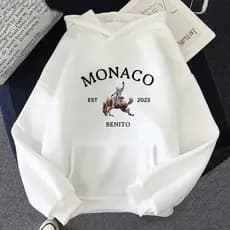 Blusa Moletom Canguru Bad Bunny Ábum Monaco Benito Unissex Música