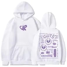 Blusa Moletom Canguru Música Álbum Guts Olivia Rodrigo Casaco Unissex Outono Inverno