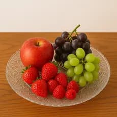 Fruteira de Vidro 30cm Tipo Cristal Design Moderno p/ Frutas e Sobremesas