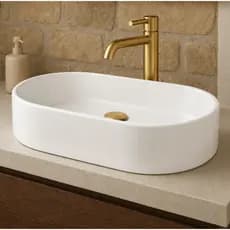 Cuba oval branca para banheiro cuba para lavabo cuba elegante para banheiro cuba de luxo