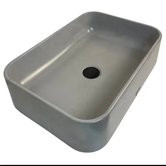 CUBA SOBREPOR LAVABO QUADRADA DE CIMENTO - ENVIO IMEDIATO