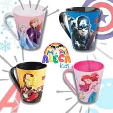 Caneca Infantil de Plástico 360 ml Personagens Plasútil