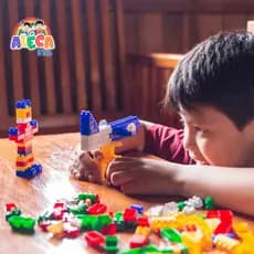 Blocos de Montar Infantil com 50 ou 80 Peças - Brinquedo Educativo e Divertido