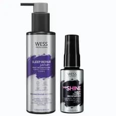Wess Kit Sleep Repair + we Shine Sérum Nutritivo anti-frizz