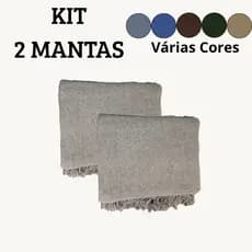 Kit 2 Manta Para Sofá Luxo 100% Algodão Tipo Capa Protetora Gigante 210x120