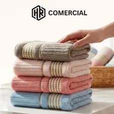 Kit 4 Toalha Tokio Banho Banhão Canelada Luxo 100% Algodão 140x75cm