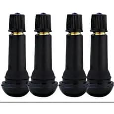 Kit 4 Bico De Pneu Sem Câmera Tr414 De Válvula De Ar carro aro:13, 14, 15, 16, 17 e 18 Universal