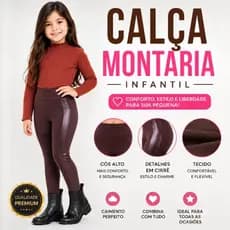 Calça Montaria Infantil Menina Roupa Infantil Inverno Confortável e Estilosa Para Todas Ocasiões