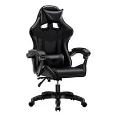 Cadeira Gamer Cor Preta Giratória Ergonômica Estofado Sintético