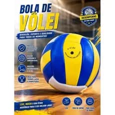 Bola Volei 63cm Colorida Resistente Leve Alta Qualidade