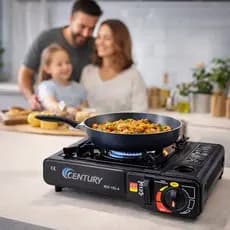 Fogão Portátil Compacto Maleta Prático Camping Cozinha Fácil Transporte