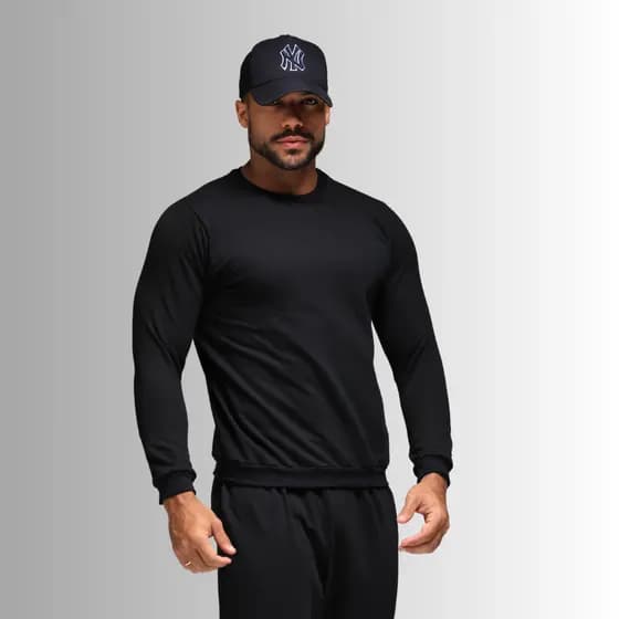 Blusa de Moletom de Frio Masculina Moleton Volta As Aulas Tecido Premiun Quentinho