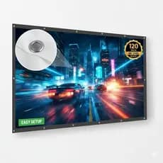 TELÃO 4K COM ENVIO IMEDIATO 80,90,100,110,120,130,150,180 E 200 POLEGADAS TELA SERVE PARA HY300, HY320, EPSOM ENTRE OUTR